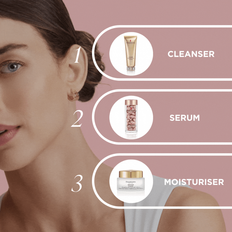 GIF Build Your Skincare Bundle with model
