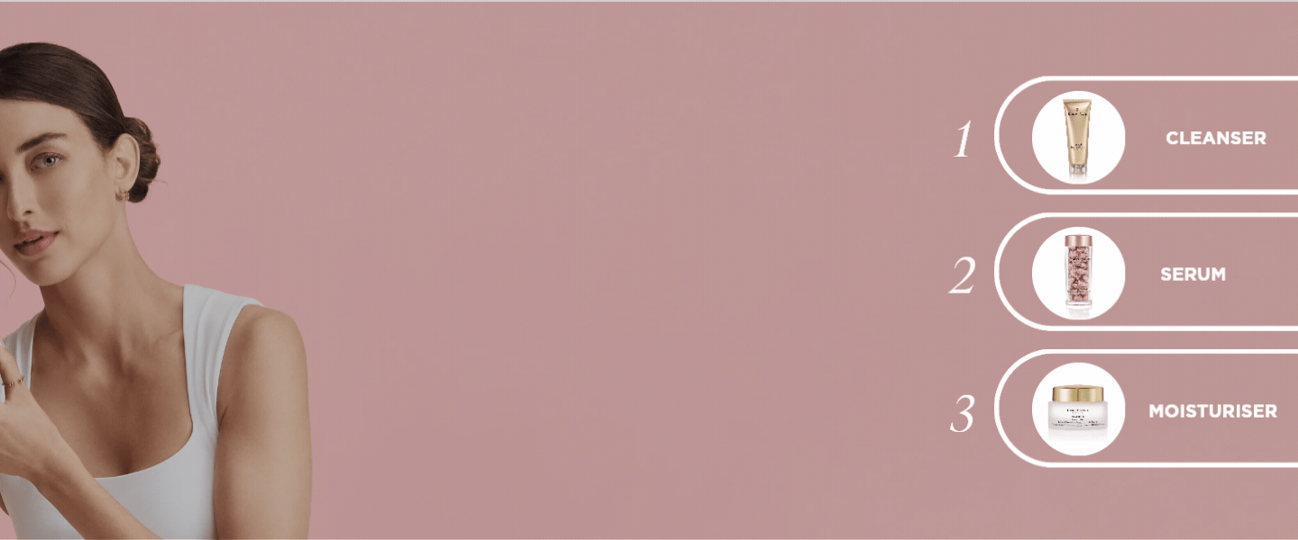 GIF Build Your Skincare Bundle with model