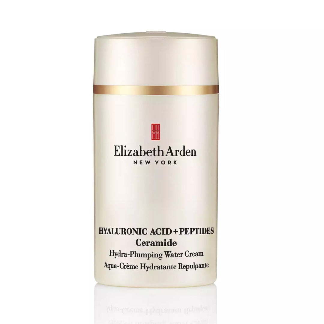Hyaluronic Acid + Peptides Ceramide Hydra-Plumping Water Cream Key Product Image Bottle