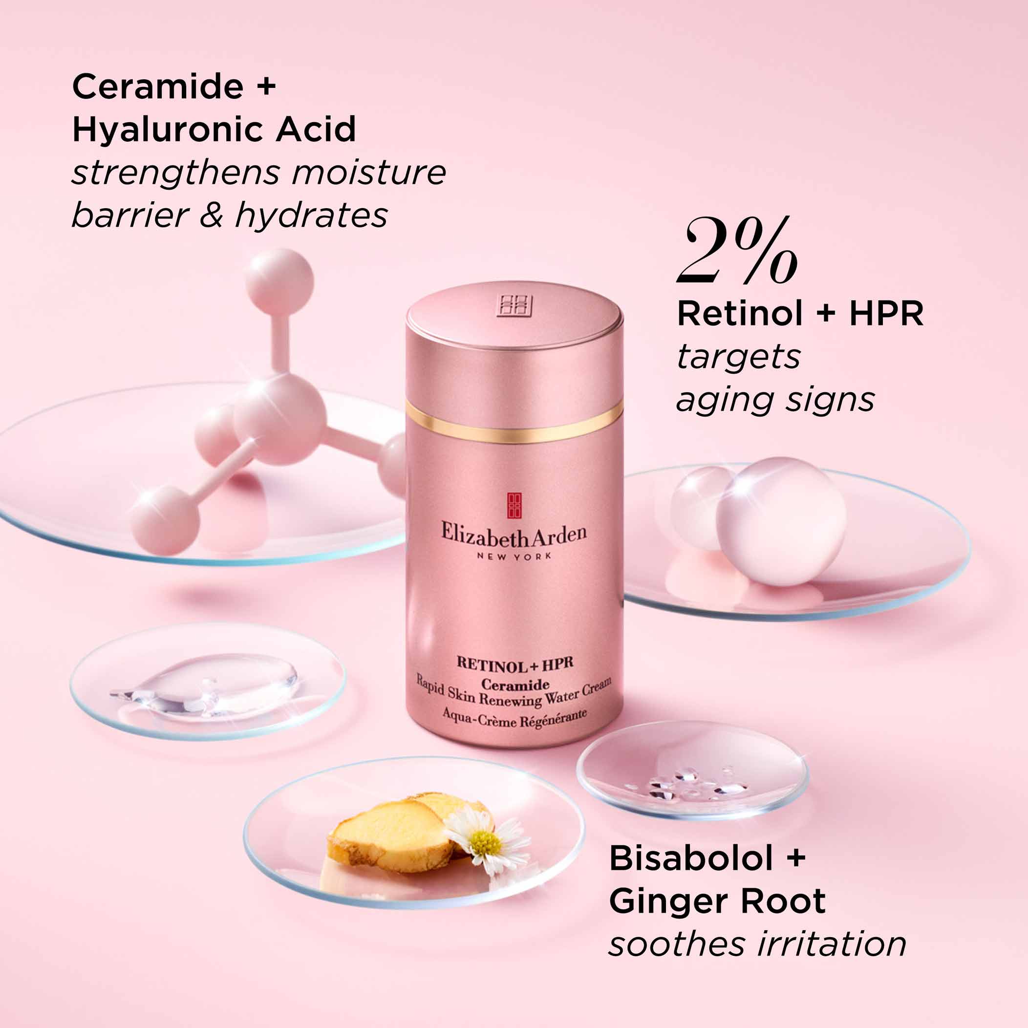Retinol + HPR Ceramide Rapid Skin-Renewing Water Cream | Elizabeth