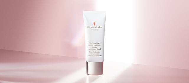 Elizabeth Arden Makeup Primer banner image featuring Flawless Start Perfecting Primer product