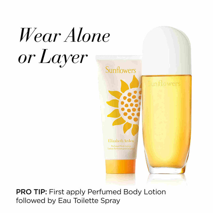 Elizabeth Arden UK Sunflowers Perfume 100ml 2 pc Fragrance Gift Set Promotional Image