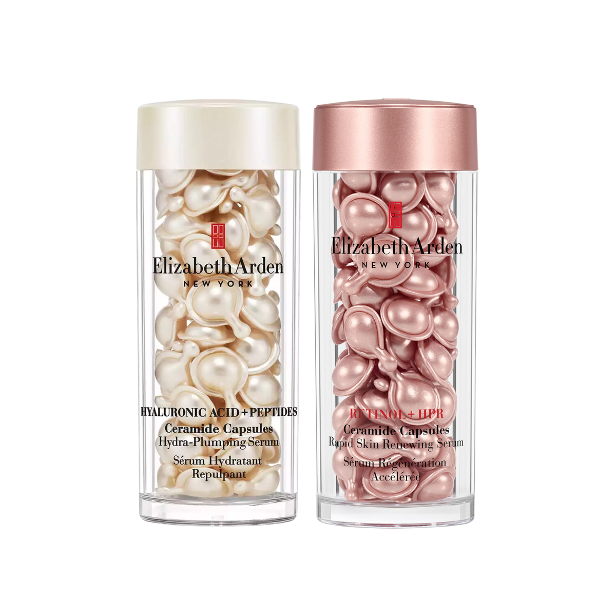 Hyaluronic Acid + Peptides Retinol + HPR Ceramide Capsules Serum Set 120 Piece