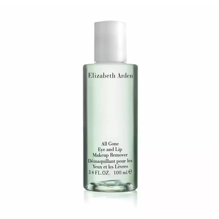 Elizabeth Arden makeup remover bottle on a white background