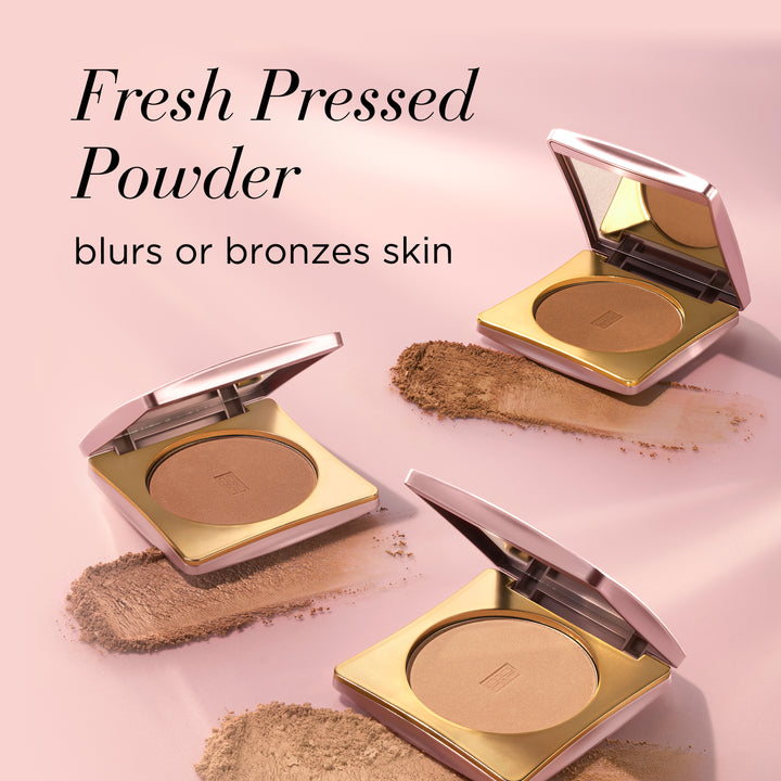 Elizabeth Arden UK Flawless Finish Skincaring Pressed Powder, benefits: Fresh Pressed Powder blurs or branzes skin