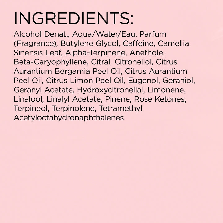 ngredient list for Green Tea Strawberry Basil Eau De Toilette perfume