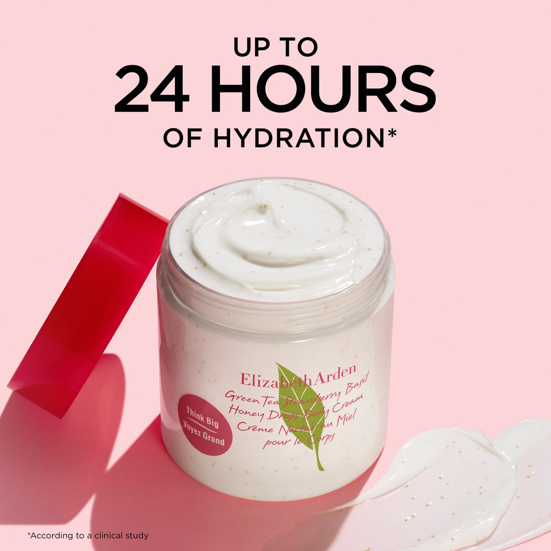 Green Tea Strawberry Basil Honey Drops Body Cream