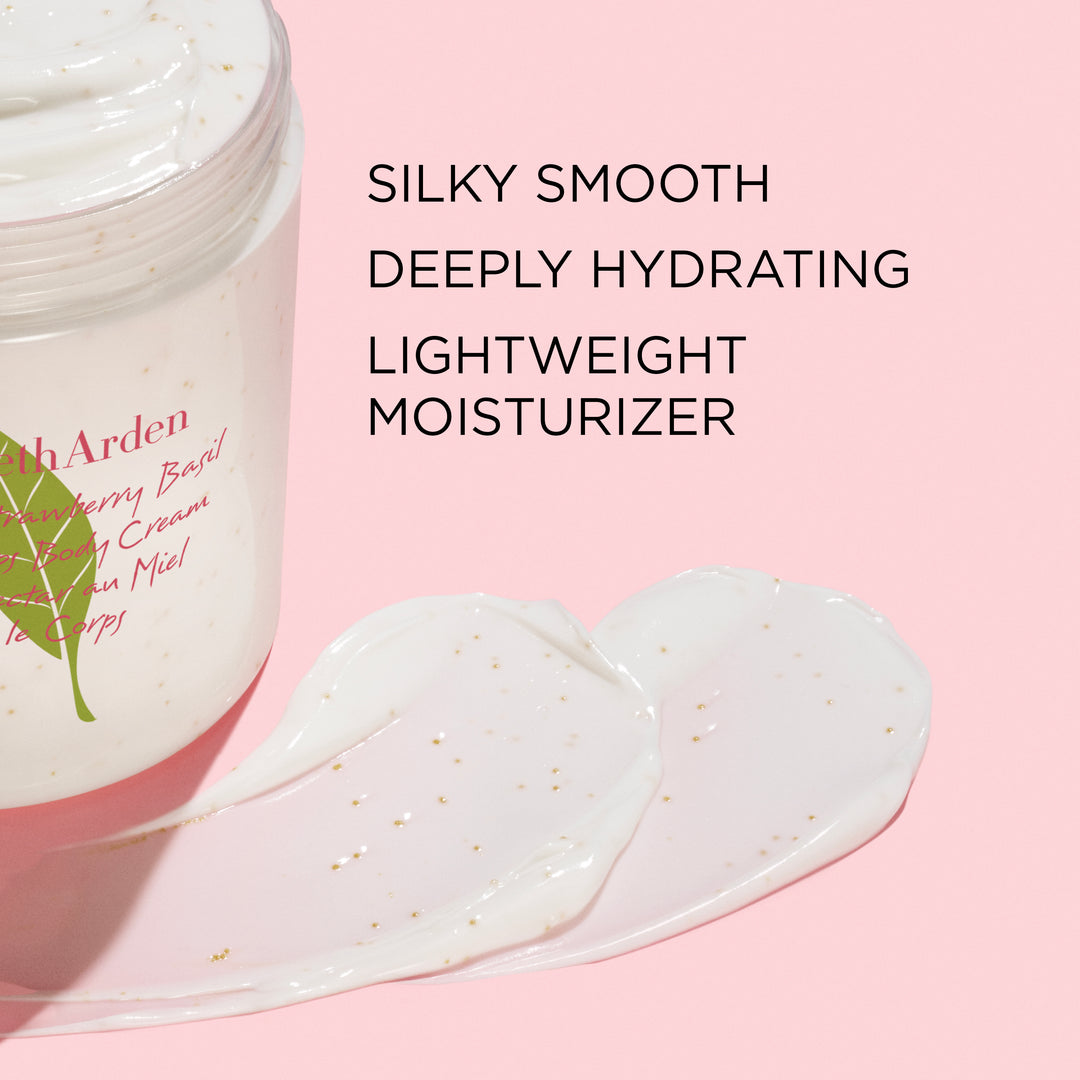 Green Tea Strawberry Basil Honey Drops Body Cream