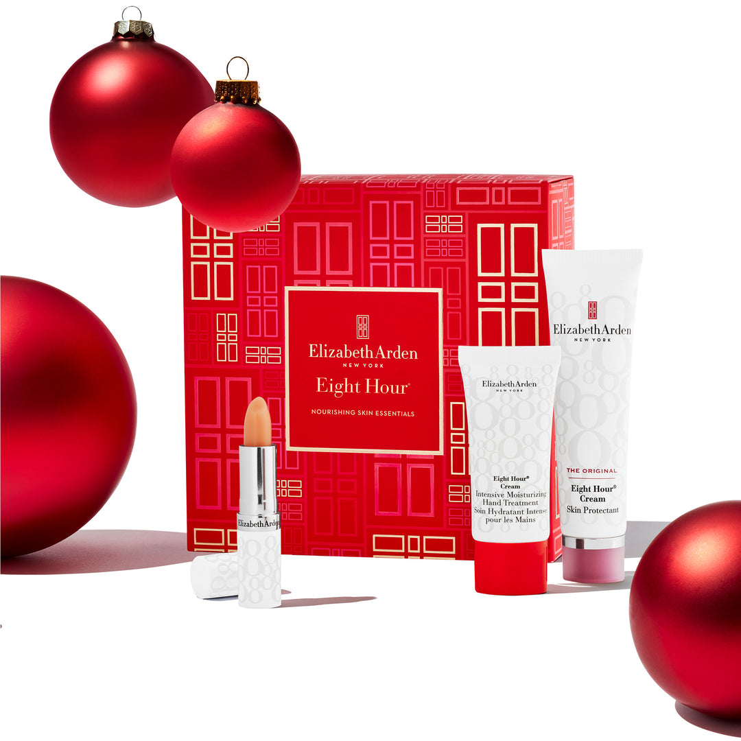 Elizabeth Arden UK Eight Hour Nourishing Skin Essentials 3-piece Set, Skin Protectant, Hand Treatment, and Lip Protectant SPF 15