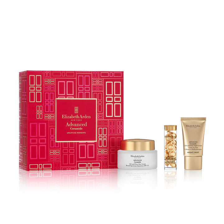 Elizabeth Arden UK Uplifting Moments Advanced Ceramide Skincare 3-piece Holiday Gift Set, Product Image