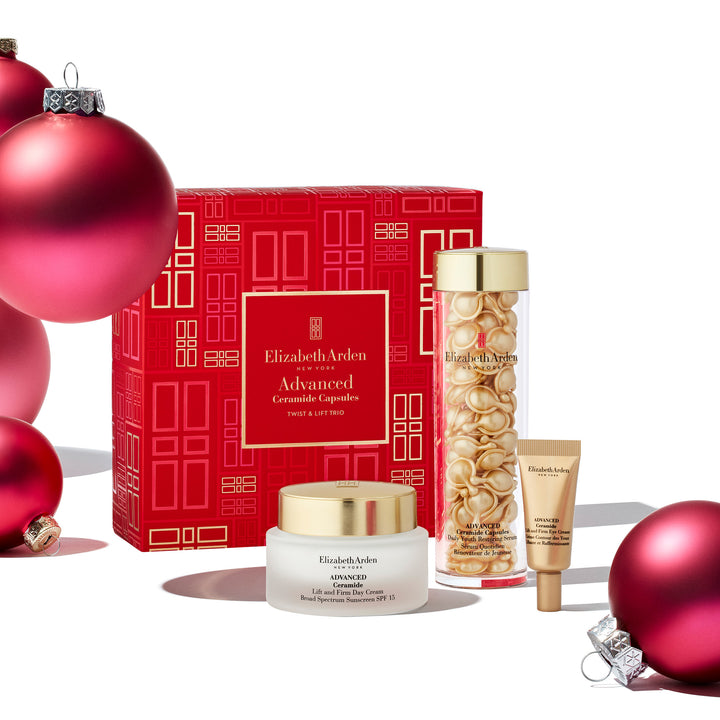 Elizabeth Arden UK Twist & Lift Trio Advanced Ceramide Capsules Skincare Gift Set, Holiday Product Image