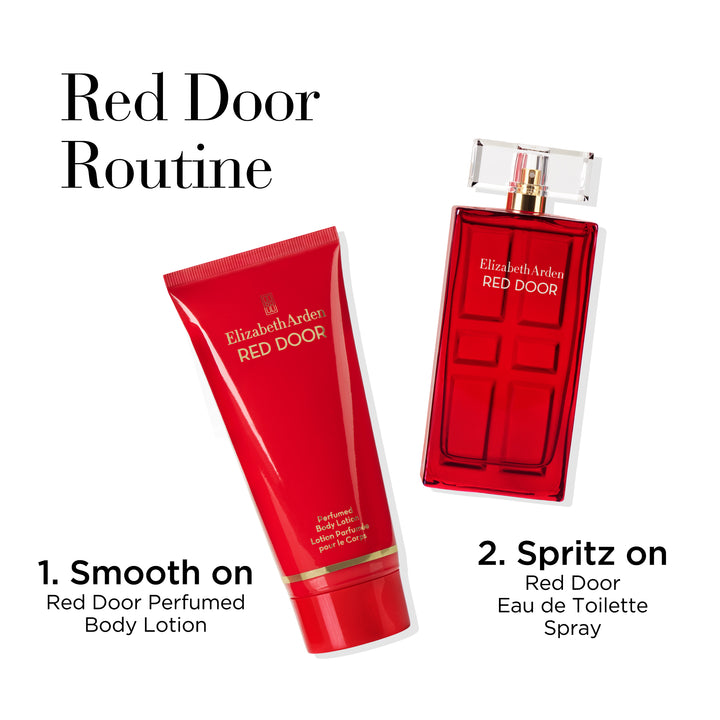 Elizabeth Arden UK Red Door 50 ml Eau de Toilette Fragrance 3pc Gift Set, Red Door Routine