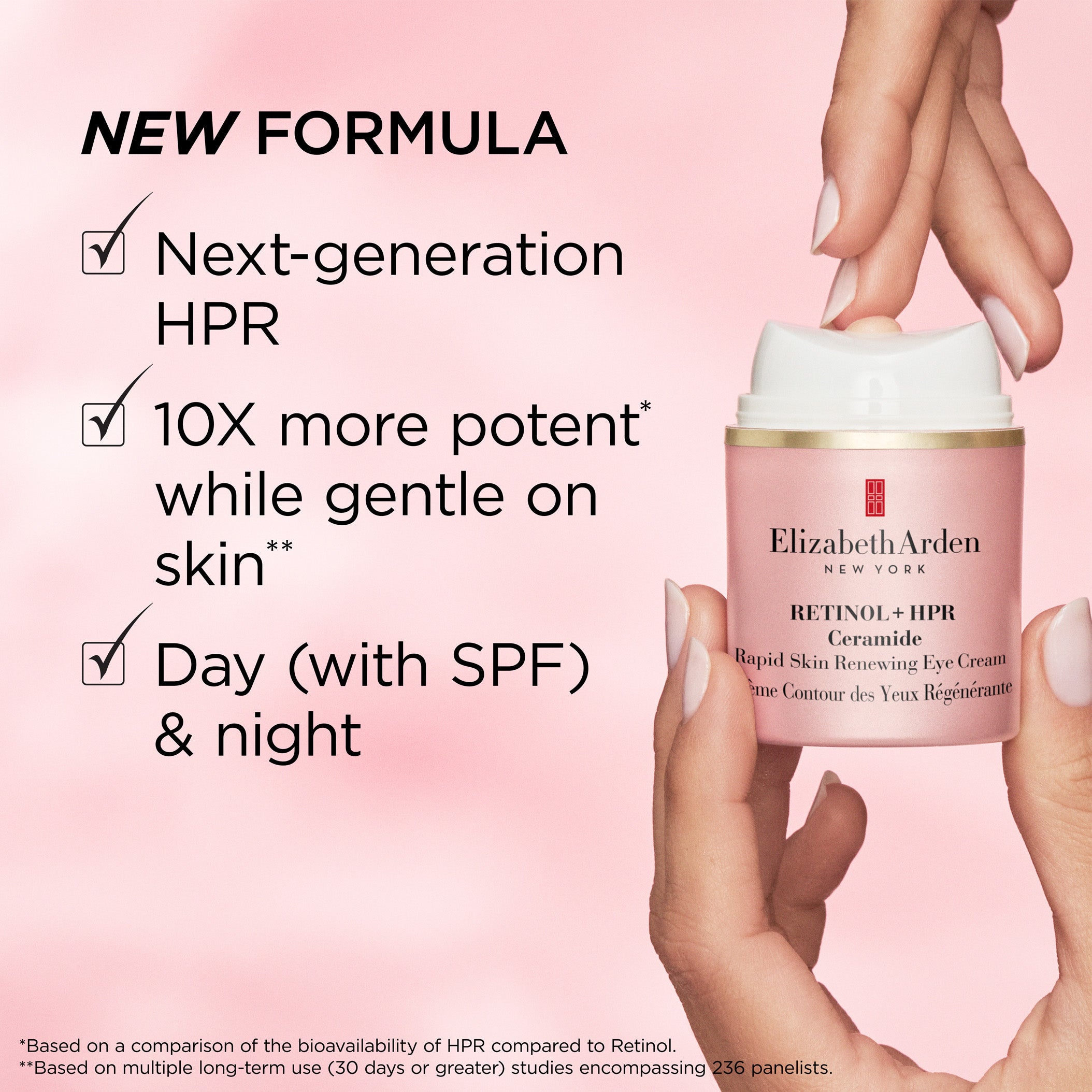 Retinol + HPR Ceramide Rapid Skin Renewing Eye Cream | Elizabeth