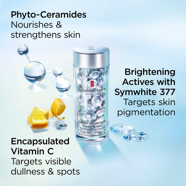 Elizabeth Arden UK Visible Brightening Clearly Radiant Spot Correcting Serum Capsules key ingredients