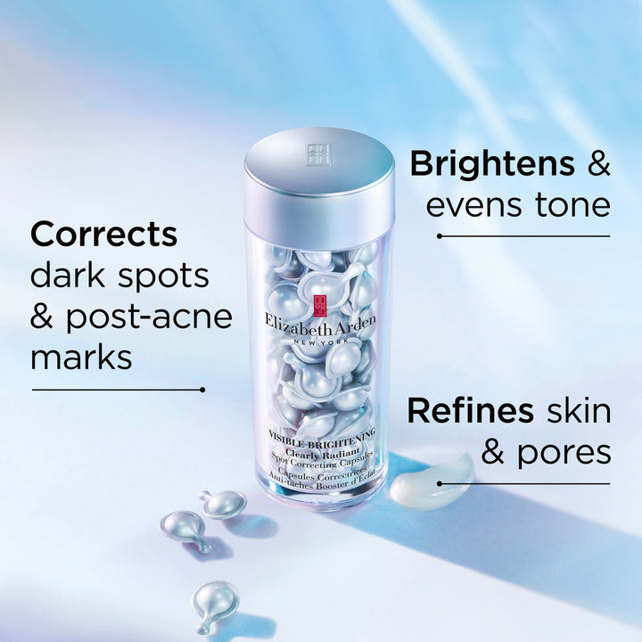 Elizabeth Arden UK Visible Brightening Clearly Radiant Spot Correcting Serum Capsules benefits