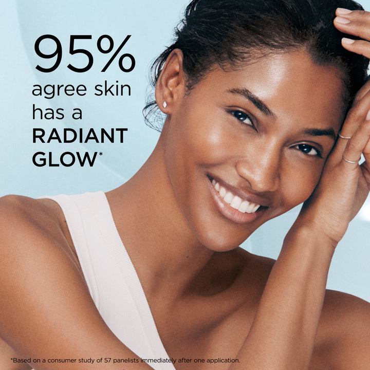 Hyaluronic Acid + Peptides Ceramide Hydra-Plumping Water Cream claims: 95% agree skin has a radiant glow