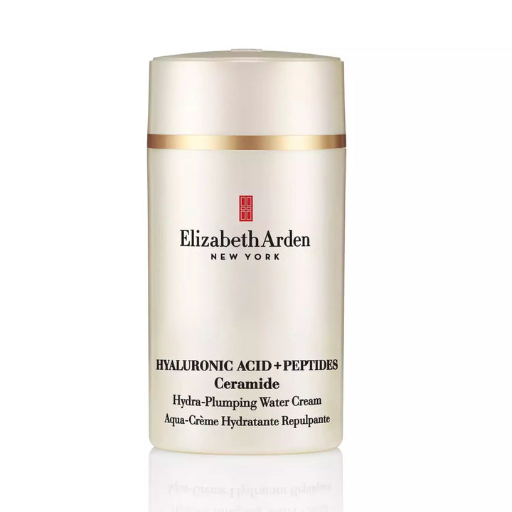 Hyaluronic Acid + Peptides Ceramide Hydra-Plumping Water Cream Key Product Image Bottle